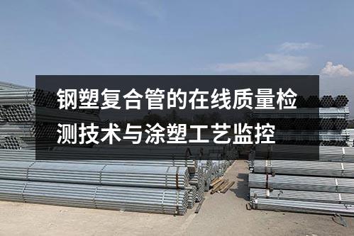 鋼塑復合管的在線質量檢測技術與涂塑工藝監控